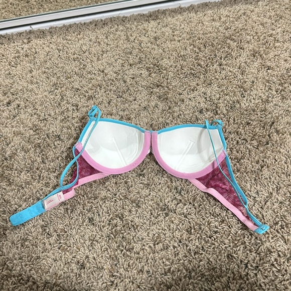 PINK Victoria's Secret Pink and Blue Bra - Picture 4 of 6